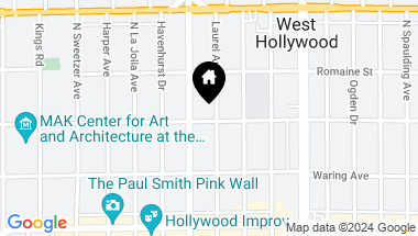 Map of 901 N Laurel Ave, Los Angeles CA, 90046
