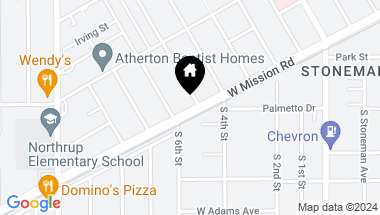 Map of 501 S 5th Street, Alhambra CA, 91801