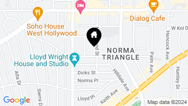 Map of 9005 Cynthia St Unit: 214, West Hollywood CA, 90069