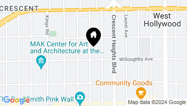 Map of 918 N La Jolla Ave, West Hollywood CA, 90046