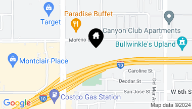 Map of 5391 Moreno Street, Montclair CA, 91763