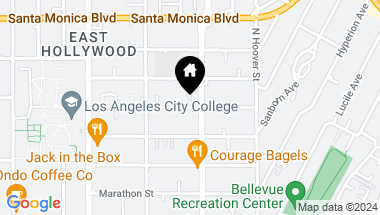 Map of 4325 Burns Avenue, Los Angeles CA, 90029