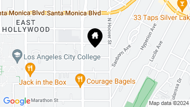 Map of 4233 Burns Avenue, Los Angeles CA, 90029