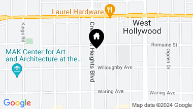 Map of 932 N Crescent Heights Boulevard, Los Angeles CA, 90046
