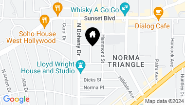 Map of 938 N Wetherly Drive, Los Angeles CA, 90069