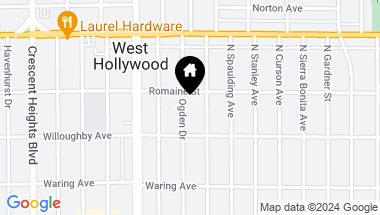 Map of 932 N Ogden Drive, West Hollywood CA, 90046