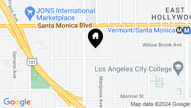 Map of 4959 ROMAINE Street, Los Angeles CA, 90029
