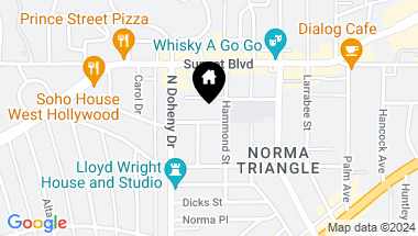 Map of 9019 Phyllis Ave, West Hollywood CA, 90069