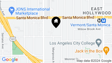 Map of 1002 N Mariposa Avenue, Los Angeles CA, 90029