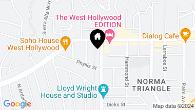 Map of 999 N Doheny Drive 1212, West Hollywood CA, 90069