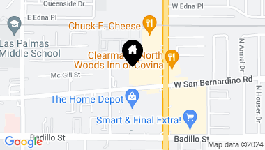 Map of 983 ,985,987 W San Bernardino Road, Covina CA, 91722