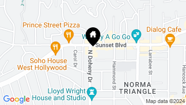Map of 9040 W Sunset Blvd Unit: PHA, West Hollywood CA, 90069