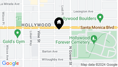 Map of 6043 Eleanor Avenue, Los Angeles CA, 90038