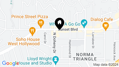 Map of 9040 W Sunset Boulevard 1101, West Hollywood CA, 90069