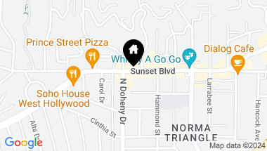 Map of 9040 W Sunset Boulevard PH-A, West Hollywood CA, 90069