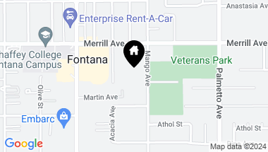 Map of 8998 Mango Avenue O, Fontana CA, 92335