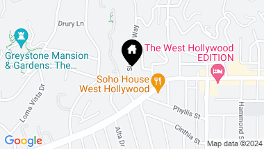 Map of 9255 Doheny Road 1602, West Hollywood CA, 90069