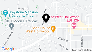 Map of 9255 Doheny Road 1505, West Hollywood CA, 90069