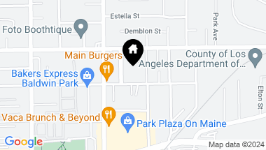 Map of 14521 Clark Street, Baldwin Park CA, 91706