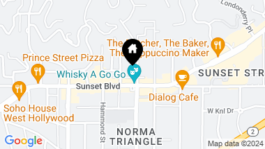 Map of 1117 N Clark St, West Hollywood CA, 90069