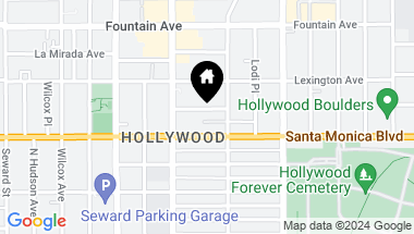 Map of 6222 Banner AVE, LOS ANGELES CA, 90038