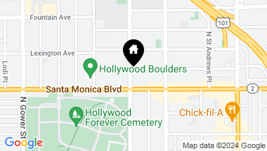 Map of 1120 N Van Ness Ave, Los Angeles CA, 90038