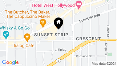 Map of 1131 Alta Loma Road 310, West Hollywood CA, 90069