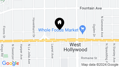 Map of 7972 Norton Avenue, West Hollywood CA, 90046