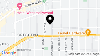 Map of 1203 N Sweetzer Ave Unit: 211, West Hollywood CA, 90069