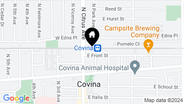 Map of 576 N. Citrus Avenue, Covina CA, 91723