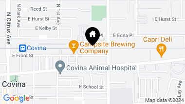 Map of 425 E Front Street, Covina CA, 91723
