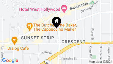 Map of 1155 N La Cienega Boulevard # 411, West Hollywood CA, 90069