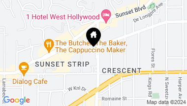 Map of 1155 N La Cienega Boulevard 214, West Hollywood CA, 90069
