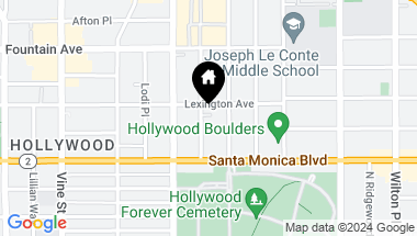 Map of 6022 W Beachwood Lane, Hollywood CA, 90038