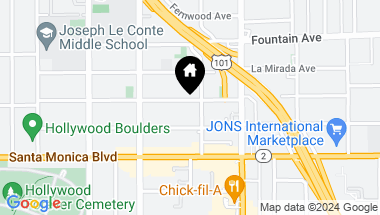 Map of 5612 Lexington Ave Unit: 202, Los Angeles CA, 90038