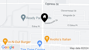 Map of 16008 E Queenside Drive, Covina CA, 91722