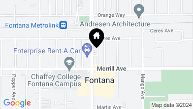 Map of 8871 Sierra Avenue, Fontana CA, 92335