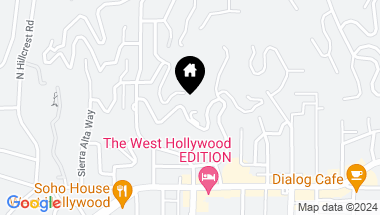 Map of 1267 ST IVES PL, LOS ANGELES CA, 90069