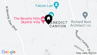 Map of 10102 Angelo View Dr, Beverly Hills CA, 90210