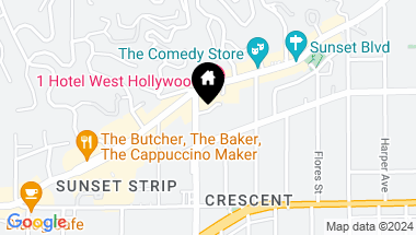 Map of 1228 N La Cienega Boulevard 106, West Hollywood CA, 90069
