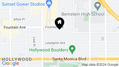 Map of 1238 Gordon St, Los Angeles CA, 90038
