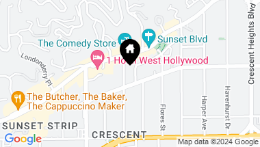Map of 8420 Sunset Blvd Unit: 802, West Hollywood CA, 90069
