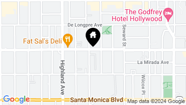 Map of 1254 N LAS PALMAS Avenue, Los Angeles CA, 90038