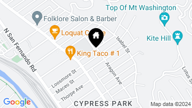 Map of 3346 Loosmore Street, Los Angeles CA, 90065