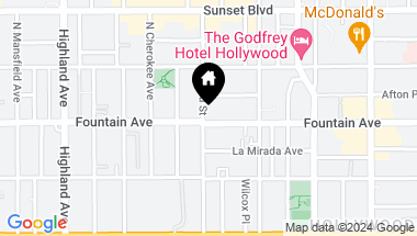 Map of 6575 Fountain Ave, Los Angeles CA, 90028