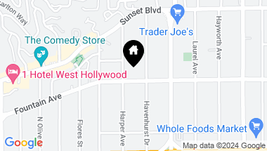 Map of 8225 Fountain Avenue, West Hollywood CA, 90046
