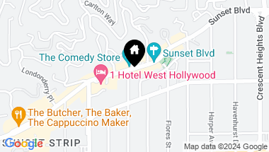 Map of 8420 Sunset Blvd Unit: 208, West Hollywood CA, 90069