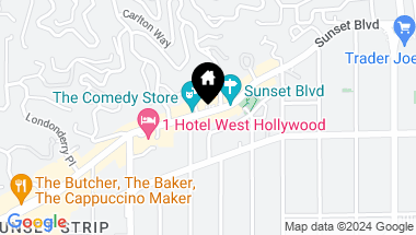 Map of 8420 Sunset Blvd Unit: 703, West Hollywood CA, 90069