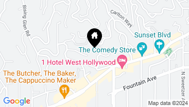 Map of 1357 MILLER Drive, Los Angeles CA, 90069