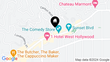 Map of 8420 Cresthill Road, Los Angeles CA, 90069